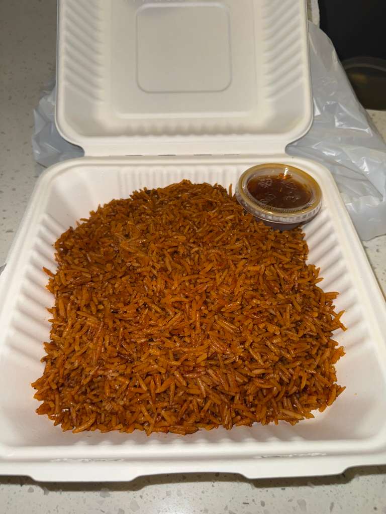 Full plate Jollof