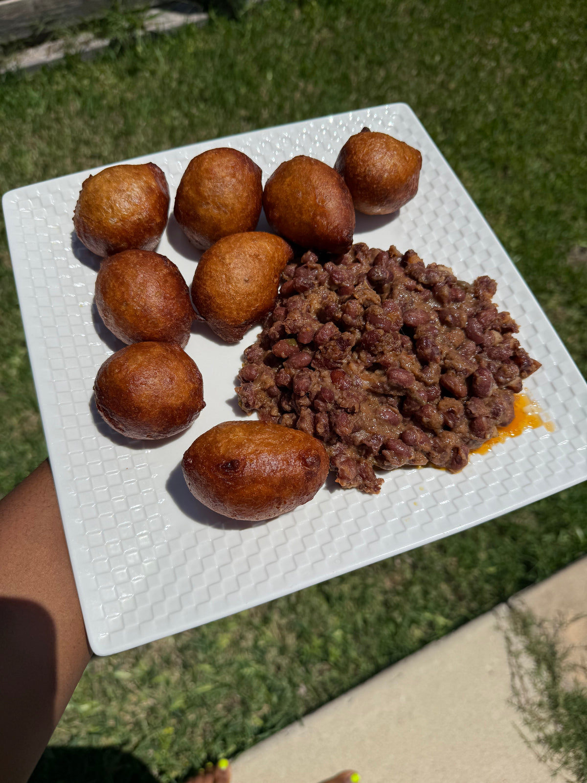 Puff Puff and Beans ( Sweet and savory COMBO)