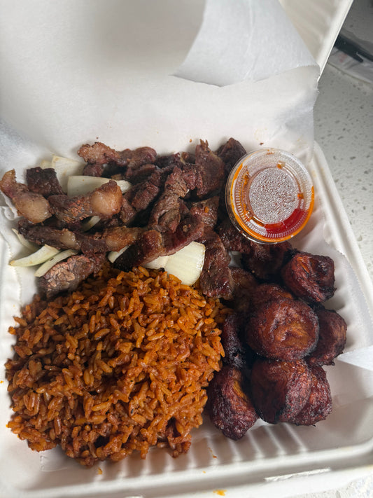 Suya, Jollof and Dodo (COMBO)