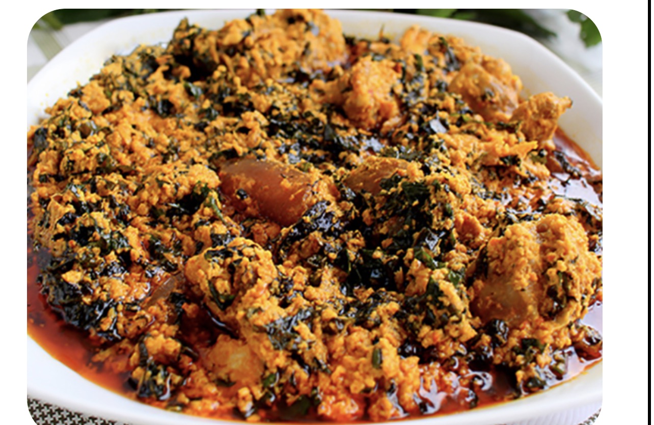 Egussi Soup  with Assorted meats